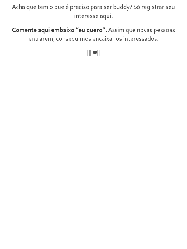 QUERO SER BUDDY